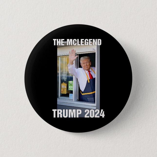 Badge Rond 5 Cm La légende de Trump  (Devant)
