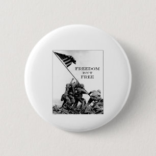 Badge Rond 5 Cm La liberté n'est pas libre