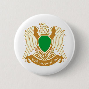 Badge Rond 5 Cm La Libye - ليبيا