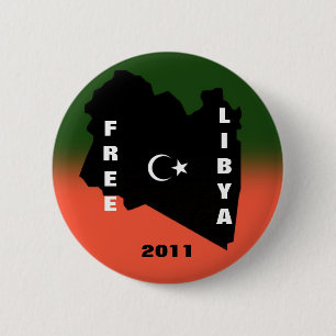BADGE ROND 5 CM LA LIBYE LIBRE 2011