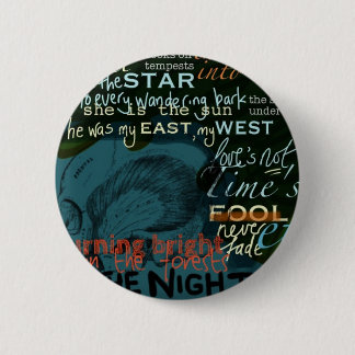 Badge Rond 5 Cm La littérature cite l'obscurité de Shakespeare de