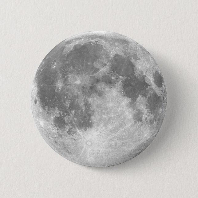 Badge Rond 5 Cm La Lune (Devant)