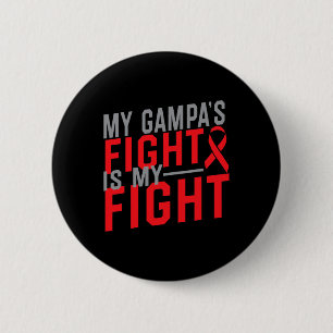 Badge Rond 5 Cm La lutte de mon Gampa est ma lutte Sensibilisation