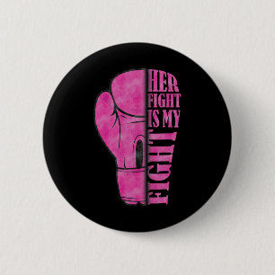 Badge Rond 5 Cm La lutte est ma lutte contre le cancer du sein de
