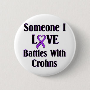 Badge Rond 5 Cm La maladie de Crohns