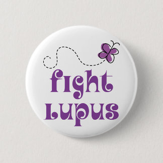 Badge Rond 5 Cm La maladie de lupus de combat