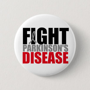 Badge Rond 5 Cm La maladie de Parkisons de COMBAT
