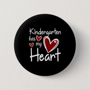 Badge Rond 5 Cm La maternelle a mon cœur Buffalo Print Professeur