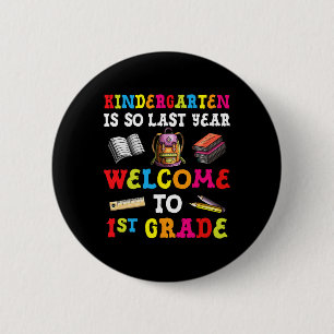 Badge Rond 5 Cm La Maternelle Est Si Dernière Année Bienvenue À La
