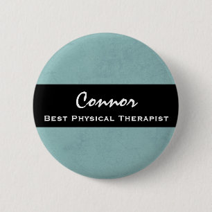 Badge Rond 5 Cm La meilleure grunge de bleu d'Aqua de