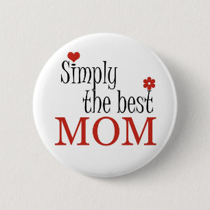 Badge Rond 5 Cm La meilleure MAMAN - bouton