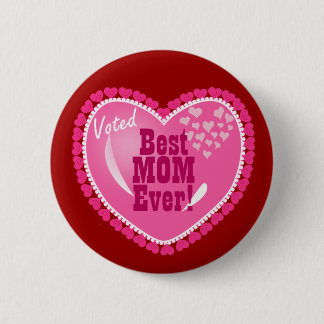 Badge Rond 5 Cm La meilleure maman JAMAIS !
