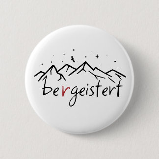 Badge Rond 5 Cm La Montagne Bergeist Alpes
