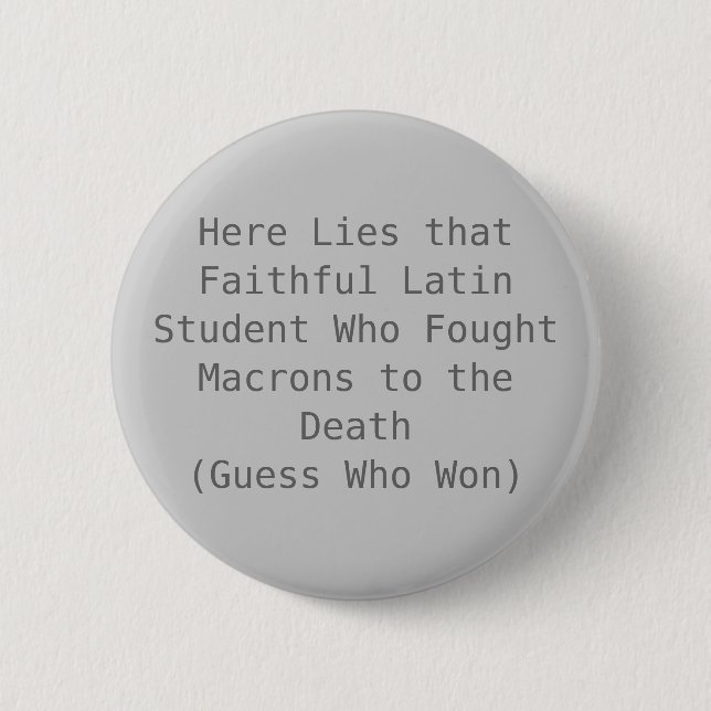 Badge Rond 5 Cm La mort de macron (Devant)