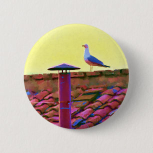 Badge Rond 5 Cm La mouette à l'après-midi de Conclave