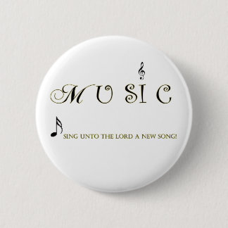 Badge Rond 5 Cm la musique est bouton chrétien de musique de