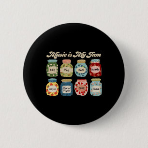 Badge Rond 5 Cm La musique est mon truc Byck à l'école Prof de mus