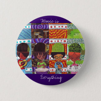 Badge Rond 5 Cm La musique est tout