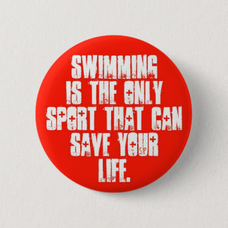 Badge Rond 5 Cm La natation peut sauver
