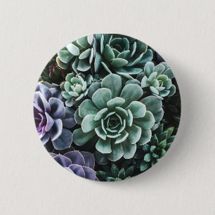 Badge Rond 5 Cm La nature Plante verte Succulente