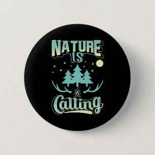 Badge Rond 5 Cm La Nature randonnée