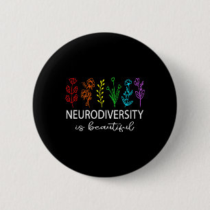 Badge Rond 5 Cm La neurodiversité est belle Sensibilisation sur l'