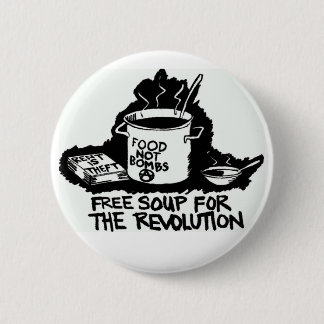 Badge Rond 5 Cm la nourriture pas bombarde le bouton