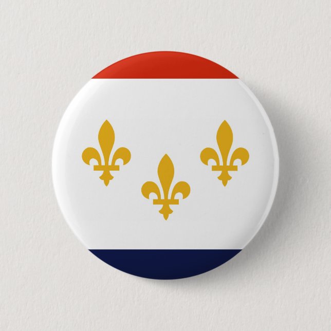 Badge Rond 5 Cm la Nouvelle-Orléans (Devant)