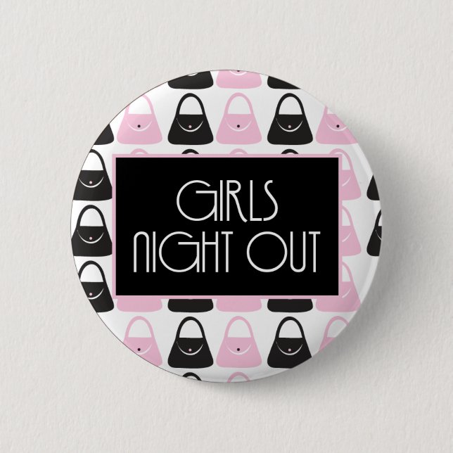 Badge Rond 5 Cm La nuit de filles pince (Devant)