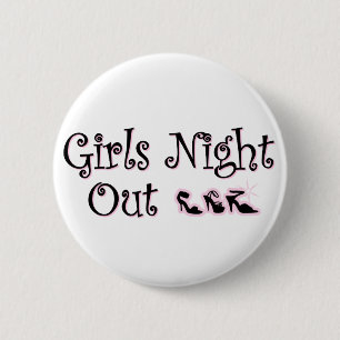 Badge Rond 5 Cm La nuit de filles se boutonnent