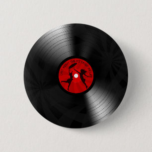 Badge Rond 5 Cm La nuit dernière le DJ a sauvé mon noir de disqu