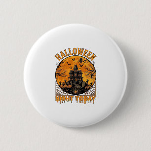 Badge Rond 5 Cm La nuit d'Halloween aujourd'hui Manoir hanté Citro