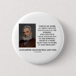 Badge Rond 5 Cm La nuit est plus de temps tranquille pour le