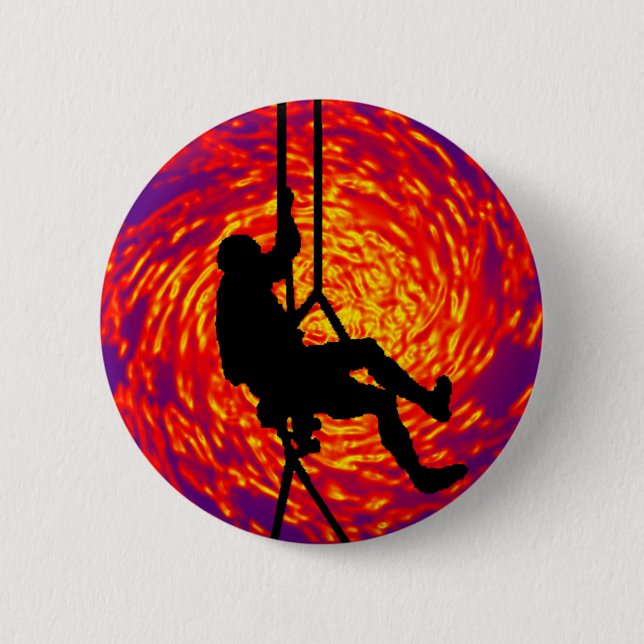 BADGE ROND 5 CM LÀ OÙ LES ÂMES S'ÉLÈVENT (Devant)