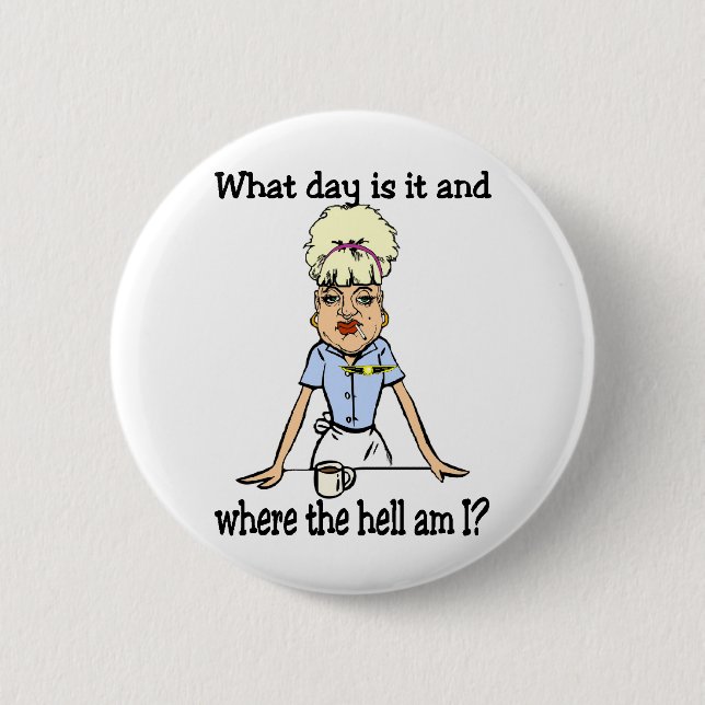 Badge Rond 5 Cm là où suis je (Devant)