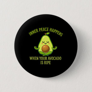 Badge Rond 5 Cm La paix intérieure se produit lorsque votre yoga à