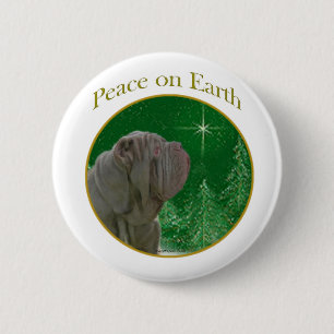 Badge Rond 5 Cm La paix napolitaine Mastiff