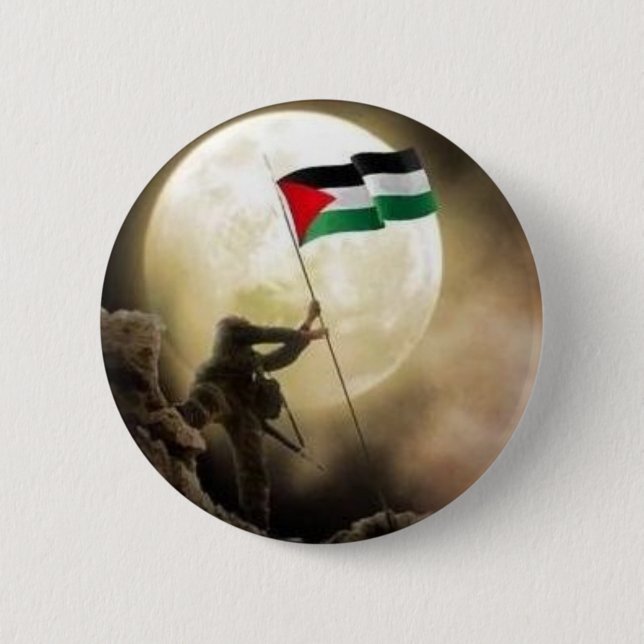 Badge Rond 5 Cm la Palestine (Devant)