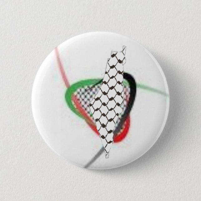Badge Rond 5 Cm La Palestine à nos coeurs (Devant)