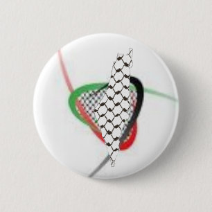 Badge Rond 5 Cm La Palestine à nos coeurs