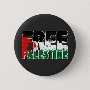 Badge Rond 5 Cm La Palestine libre met fin à l'apartheid