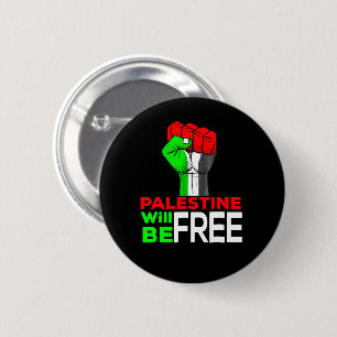 Badge Rond 5 Cm La Palestine sera libre Génocide de Gaza