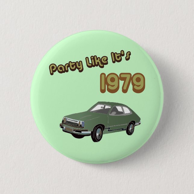 Badge Rond 5 Cm La partie comme elle est 1979 (Devant)