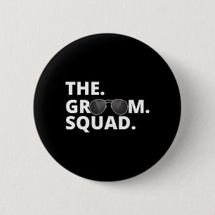 Badge Rond 5 Cm La performance de l'équipe du marié à la soirée d'