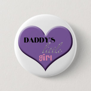 Badge Rond 5 Cm La petite fille du papa