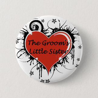 Badge Rond 5 Cm La petite soeur de Groom