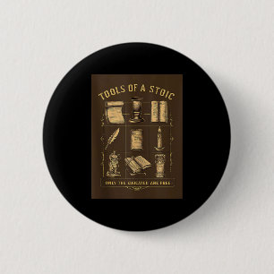 Badge Rond 5 Cm La philosophie stoïque cite la vertu la sagesse Se