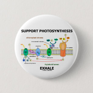 Badge Rond 5 Cm La photosynthèse de soutien exhalent (ambiant)