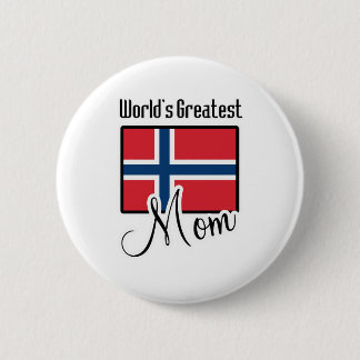 Badge Rond 5 Cm La plus grande maman de la Norvège du monde