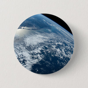 Badge Rond 5 Cm La Pointe Sud Du Brésil Bordant L'Uruguay.